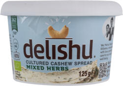 Delishu vegán, kesudióból készült szendvicskrém zöldfűszerekkel 125 g