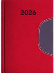 Dayliner Naptár, tervező, B6, heti, DAYLINER "Memphis", piros-szürke (DL6AG-MEFB6HE-PS) - tonerpiac