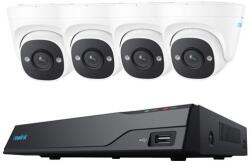 Reolink NVS8-5MD4 5MP IP kamera szett, 4 turret kamerával beépített 2TB HDD-vel (NVS8-5MD4) - mystock