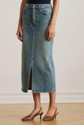 Lauren Ralph Lauren farmer szoknya midi, egyenes, 200P03635 - kék 34