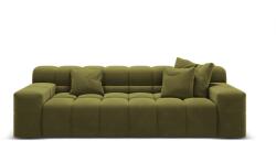 Cosmopolitan Design Canapea Hawaii cu tapiterie din catifea (COS_3S_121_F1_HAWAII5) Canapea
