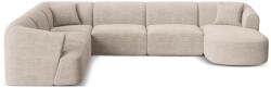 Cosmopolitan Design Coltar in forma de U Campi cu tapiterie din catifea reiata (COS_UL_266_F1_CAMPI1)