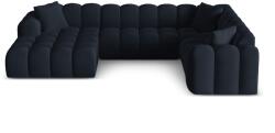 Cosmopolitan Design Coltar in forma de U Treno cu tapiterie din catifea (COS_UR_51_F1_TRENO4)