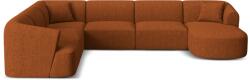 Cosmopolitan Design Coltar in forma de U Campi cu tapiterie din tesatura structurala (COS_UL_138_F1_CAMPI2)