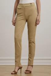 Lauren Ralph Lauren nadrág fekete, közepes derékmagasságú egyenes, 200980023 - bézs M