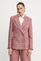 Marciano by Guess zakó CLAUDIA rózsaszín, mintás, kétsoros gombolású, 5GGN15 7302A - rózsaszín 36