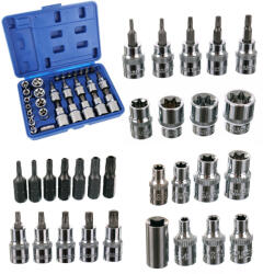 TC Technic Torx bitek és dugókulcsok készlete műanyag kofferben (30 darabos) TC Technic JC1533