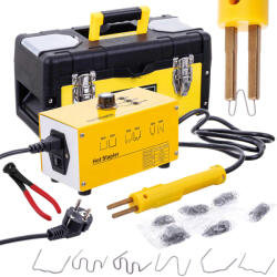 TC Technic Professzionális műanyag hegesztőgép kofferben 6 féle kapoccsal TC Technic DN-F1352 (600 db kapocs a csomagban)