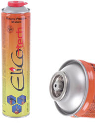 EliCo Univerzális gázpatron - menet 7/16" gázégőkhöz és forrasztópisztolyokhoz 600 ml, 336g Elicotech