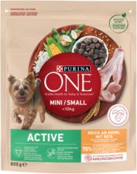 ONE PURINA ONE Mini Active csirke, rizs - száraz kutyaeledel - 3x800g