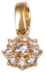 Ékszershop Köves virág arany medál (1328652)