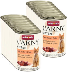 Animonda Animonda Cat Carny Kitten Marhahús, Borjúhús és Csirke 18x400g