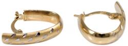 Ékszershop Bicolor matt arany fülbevaló (1328616)