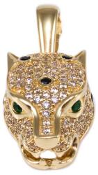 Ékszershop Köves párducfej arany medál (1326407)