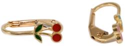 Ékszershop Zománcos cseresznye gyerek arany fülbevaló (1328922)