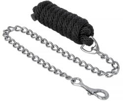 START Kemény PP póráz 2 m-es lánccal és SNAP csattal fekete