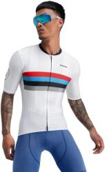 SIROKO Férfi övid ujjú mez Cycling SIROKO M2 Westfalia L fehér|vörös
