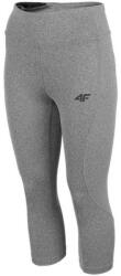 4F Női funkcionális melange 3/4 hosszúságú jogging nadrágok S szürke