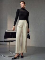 Shein Ecru Egyenes Szárú Nadrág (L) (578334)