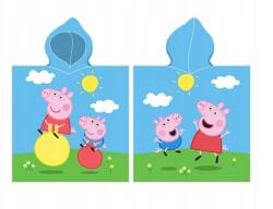 Carbotex Pamut poncsó 55/110cm Peppa Pig, PP223022 (PP223022-PONCHO)