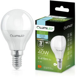 Lumileds E14 P40 LED izzó 5W = 40W 470lm 6500K Hideg 180° LUMILED (LEDZARMI047)