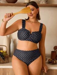 Shein Fekete Kétrészes Mintás Ruha (0XL)