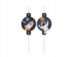 Procos Szülinapi szívószál Kozmosz 4 db-os (5201184937426)