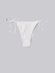 Shein Fehér Texturált Fürdőnadrág (M) (586437)