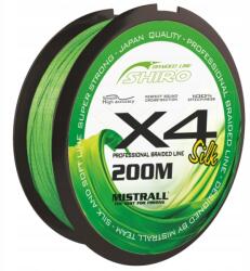 MISTRALL Shiro fonott zsinór X4 0.17mm 200m zöld (ZM-3424017)