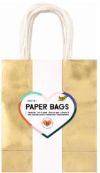 Folia ajándéktasak 18x8x21cm, M, 110g, fényes arany (5) (F21869)