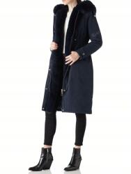 Shein Sötétkék Pihe-puha Kabát (L) (595797)