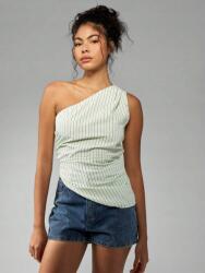 Missguided Világoszöld Csíkos Felső (s) (597726)