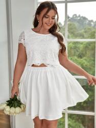 Shein Krémszínű Szoknya Felső Szett (1XL) (504033)