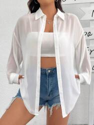 Shein Fehér Áttetsző Ing (0XL)