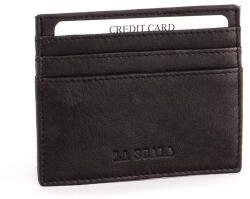 La Scala Valódi bőr kártyatartó fekete La Scala vékony fazon (sb-716-black)