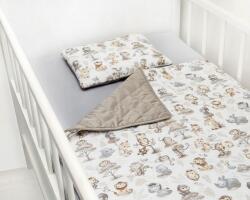 Scamp velvet ágynemű garnitúra / BrownAnimals (AGNV001)