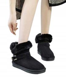  Női Hócipő Fekete Alacsony Bebújós 36-OS (SX2309082076652528)