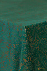  Karácsony mintás asztalterítő -Karácsonyi ágak - Smaragd -300cm