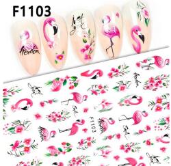  Körömmatrica - F1103 virág