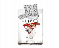 Carbotex Kétoldalas pamut ágynemű Kutya Szemüvegben, 140/200+70/80, NL203 (NL203007)
