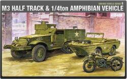 Academy 13408 katonai modellkészlet M3 Us Half Track (1: 72) (13408)
