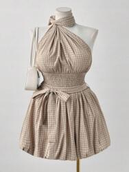 Shein Bézs Kockás Szett (1XL)