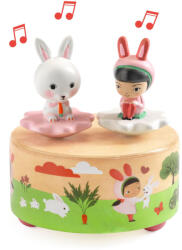 DJECO - Mozgó figurás zenedoboz - Zenélő kiskert - Garden melody (DJ06066)