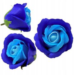 Inspiruj Szappanrózsa sötétkék-kék Virágok Fejek Szappanrózsák flowerboxokhoz (HD00728)