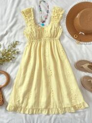 Shein Sárga Hímzett Ruha (14L)