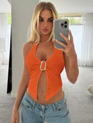 Shein Narancssárga Felső Ezüst Díszítéssel (M)