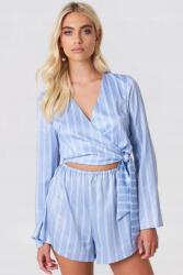 NA-KD Csíkos Szatén Női Overál 36-OS
