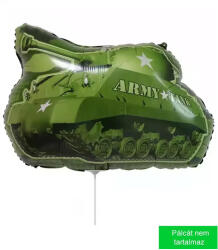 Mezőfi Team Kft Zöld tank, pálcás, mini fólia lufi