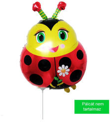 Mezőfi Team Kft Katica lány, pálcás, mini fólia lufi