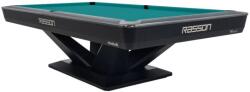 RASSON Biliárdasztal, Rasson Victory III, fekete, CLUB zsebmérettel, 9 ft. Simonis 860 blue green (55.143.19.5.9)
